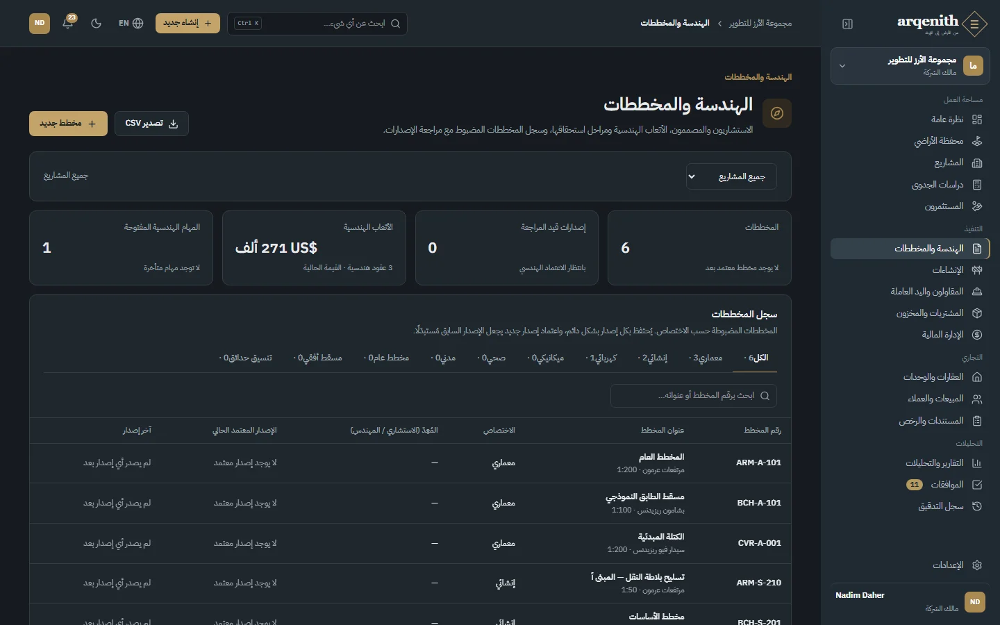 سجل المخططات