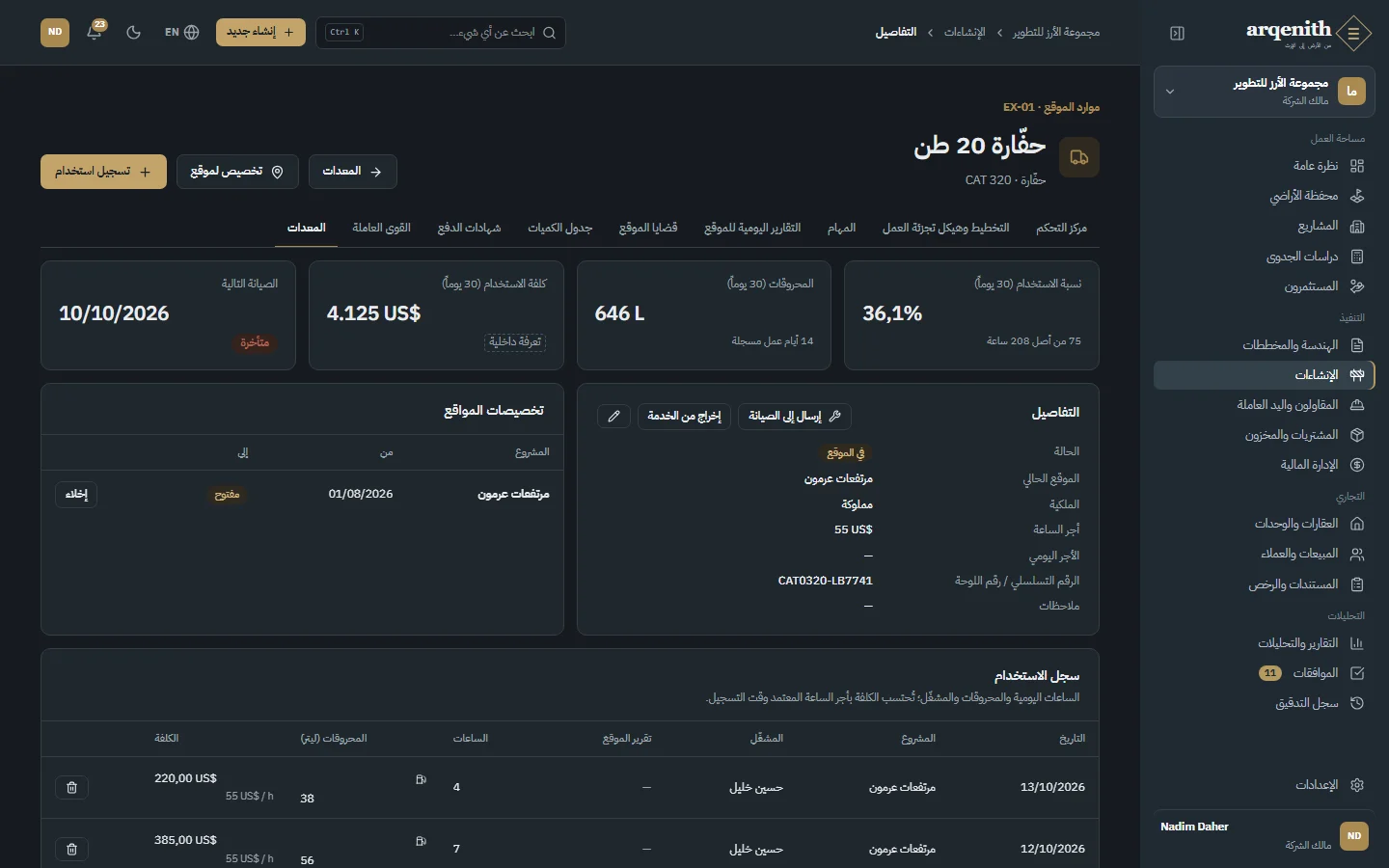 آلة: التخصيص والاستخدام والصيانة