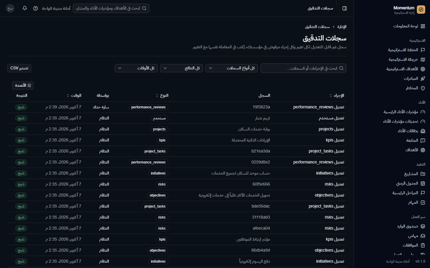 سجل التدقيق