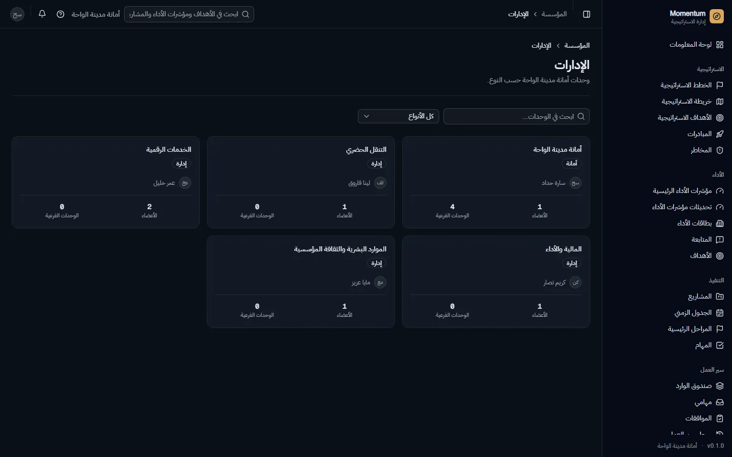 الإدارات