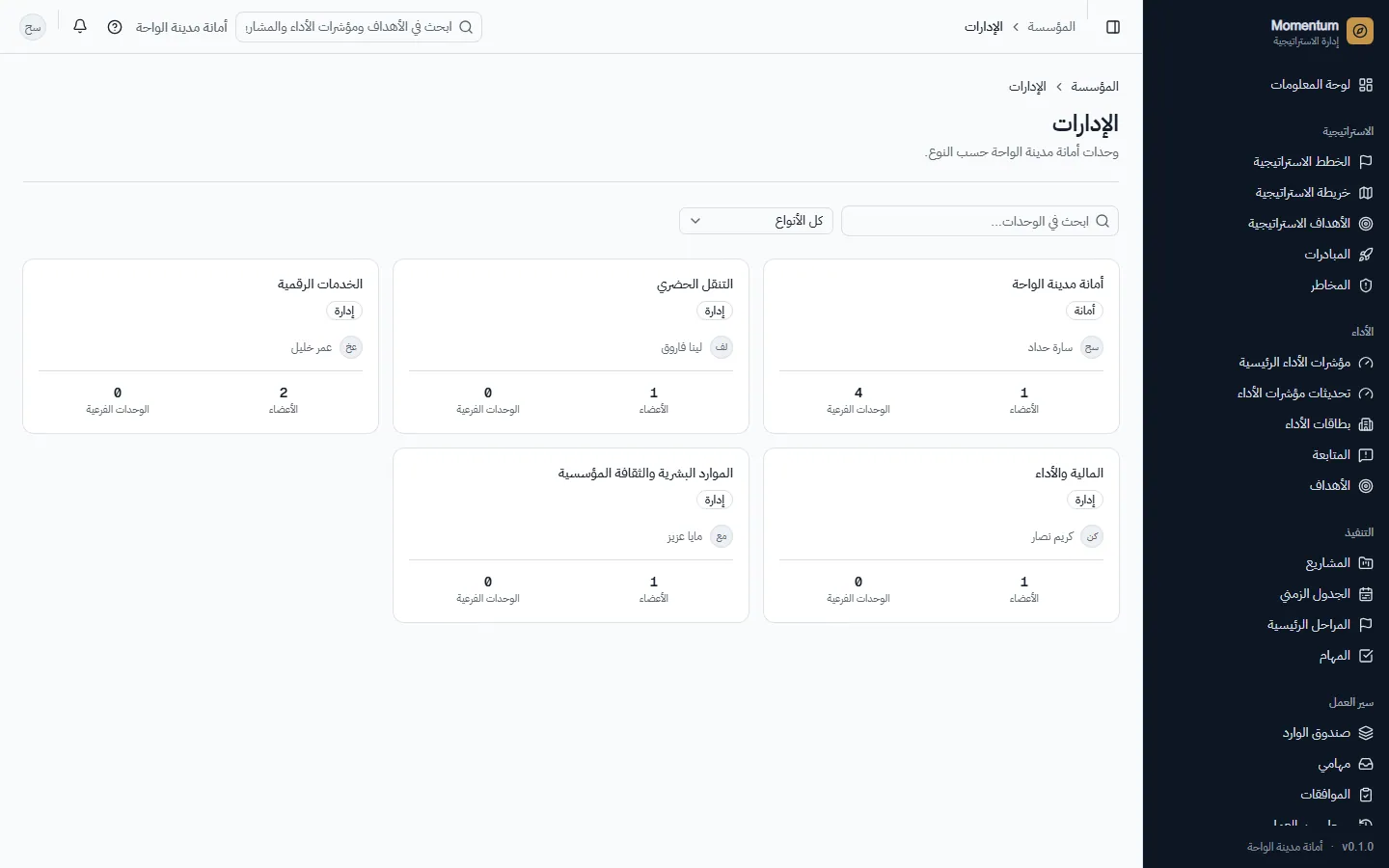 الإدارات