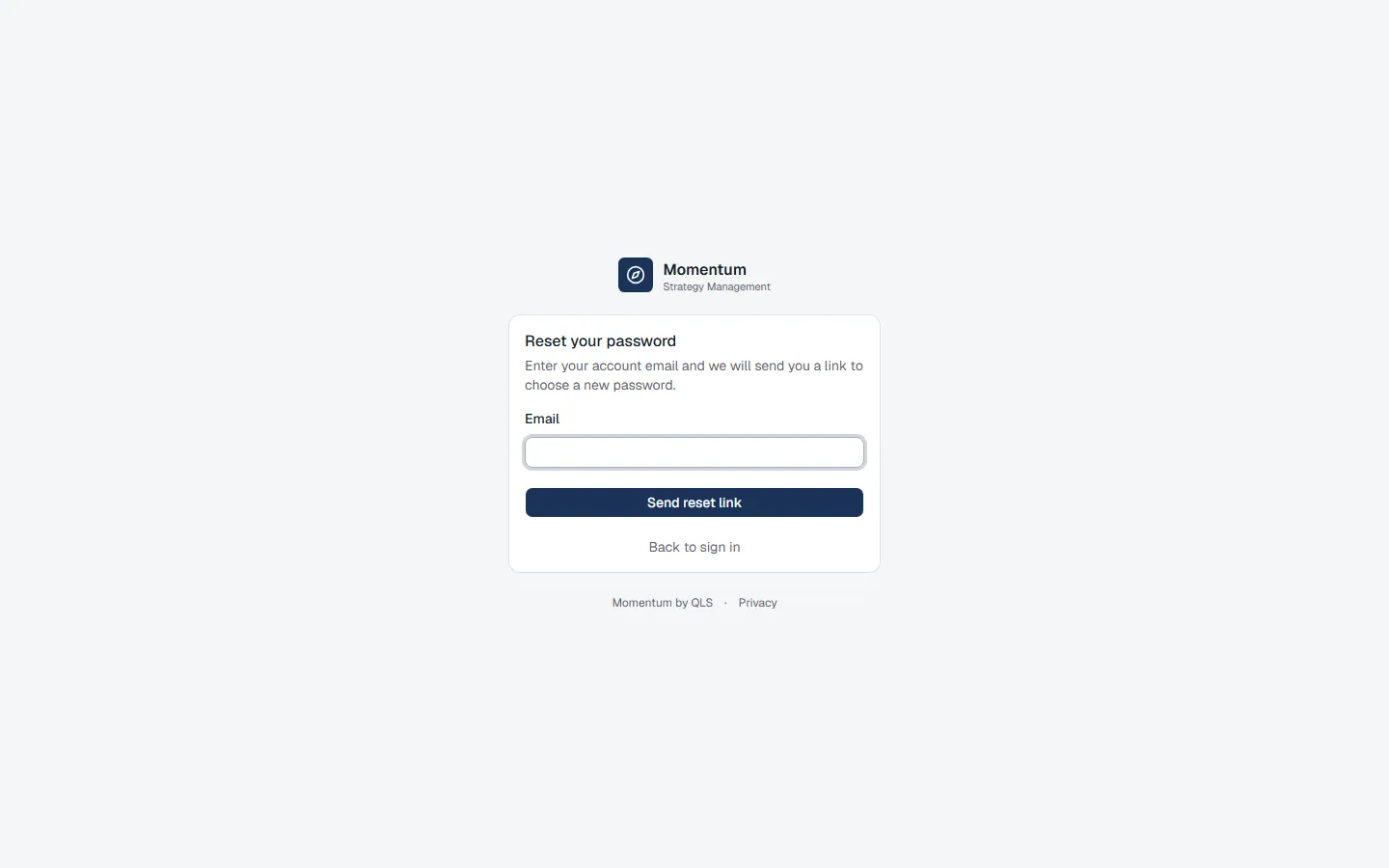 Resetting a forgotten password